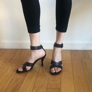 Enzo Angiolini Brown Leather Sandals